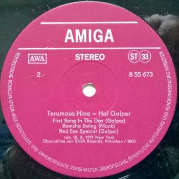 LP Hal Galper: Terumasa Hino - Hal Galper