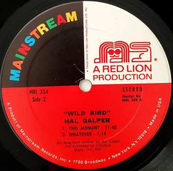 CD Hal Galper: Wild Bird