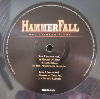 3LP/Coffret HammerFall: One Crimson Night DLX | CLR