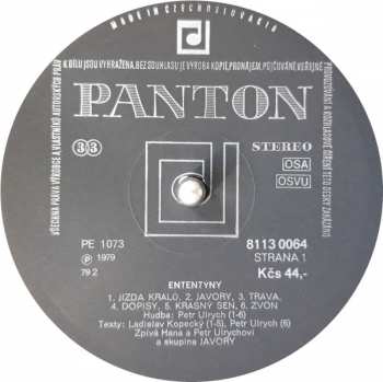 LP Hana A Petr Ulrychovi: Ententýny