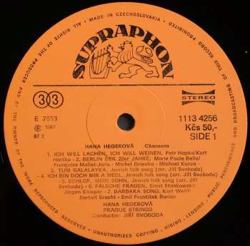 LP Hana Hegerová: Chansons