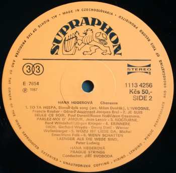 LP Hana Hegerová: Chansons