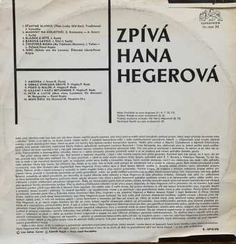 LP Hana Hegerová: Šansony S Hanou Hegerovou
