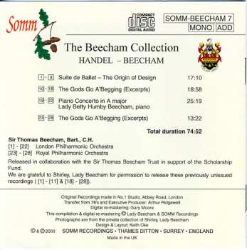 CD Sir Thomas Beecham: The Beecham Collection:  Including Unissued Recordings