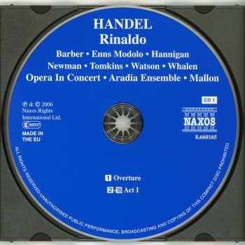 3CD/Coffret Barbara Hannigan: Rinaldo