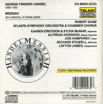 2CD Atlanta Symphony Orchestra: Messiah