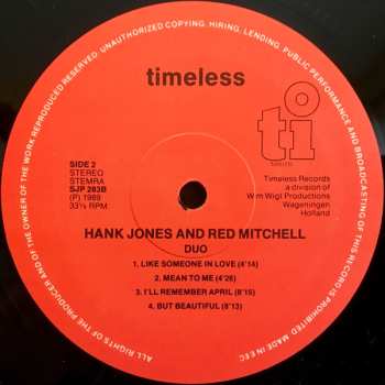 CD Hank Jones: Duo