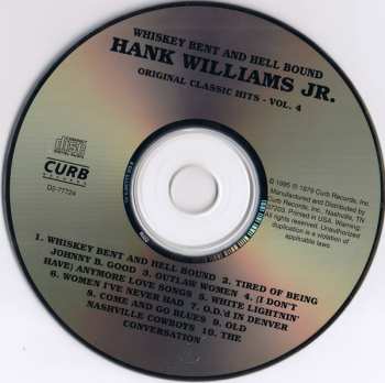 CD Hank Williams Jr.: Whiskey Bent And Hell Bound
