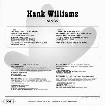 5CD/Coffret Hank Williams: Timeless Classic Albums
