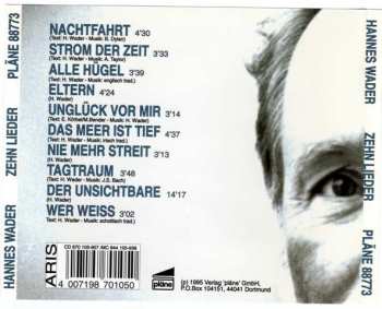 CD Hannes Wader: Zehn Lieder