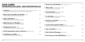 CD Hans Albers: Unvergängliche Lieder - Seine Größten Erfolge