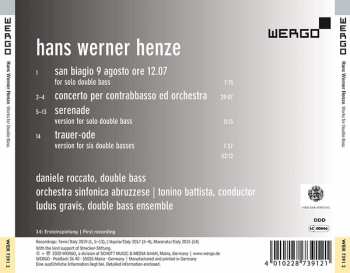 CD Hans Werner Henze: Works For Double Bass