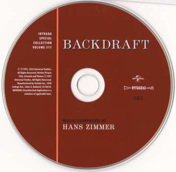 2CD Hans Zimmer: Backdraft (Expanded Original Music From The Motion Picture Soundtrack)