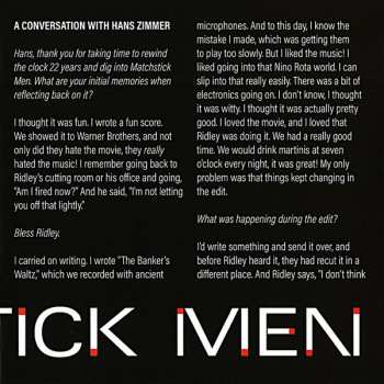 CD Hans Zimmer: Matchstick Men (Original Motion Picture Score) DLX | LTD