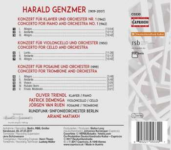 CD Rundfunk-Sinfonieorchester Berlin: Piano Concerto; Cello Concerto; Trombone Concerto