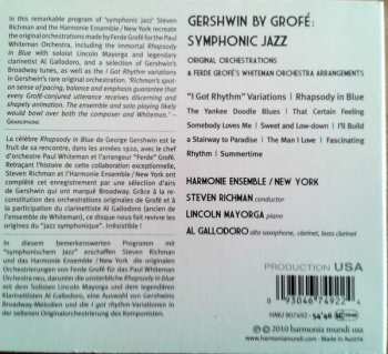 CD Steven Richman: Gershwin By Grofe:Symphonic Jazz