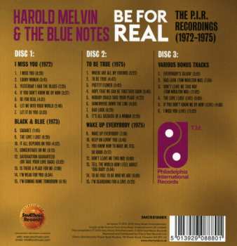 3CD/Coffret Harold Melvin And The Blue Notes: Be For Real (The P.I.R. Recordings 1972-1975)