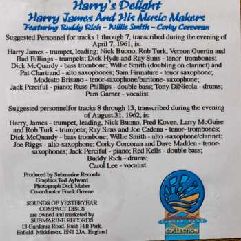 CD Harry James & His Music Makers: Harry's Delight