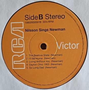 LP Harry Nilsson: Nilsson Sings Newman