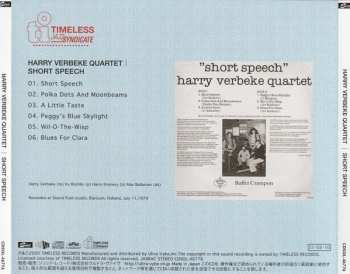 CD Harry Verbeke Quartet: Short Speech LTD