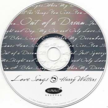 CD Harry Watters: Out Of A Dream: Love Songs