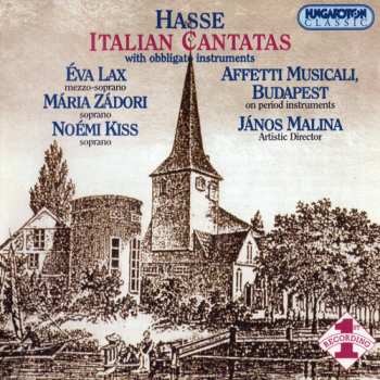 Album Johann Adolf Hasse: Italian Cantatas With Obbligato Instruments