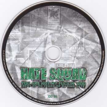 2CD Hate Squad: You Are Not My Fuckin' God (Best Of 20 Years Of Raging Hate)
