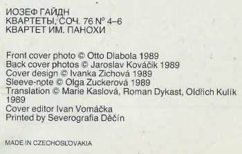 LP Joseph Haydn: String Quartets Op.76, Nos.4-6