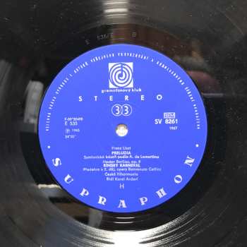 LP The Czech Philharmonic Orchestra: Hudební Básně Romantiků