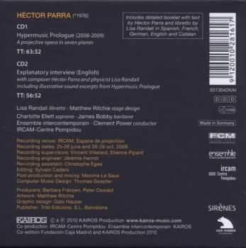 2CD/Coffret Ensemble Intercontemporain: Hypermusic Prologue - A Projective Opera In Seven Planes