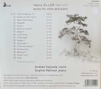 CD Heino Eller: Works For Violin Ad Piano