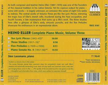 CD Sten Lassmann: Complete Piano Music Volume Three