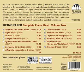 CD Sten Lassmann: Complete Piano Music Volume Two