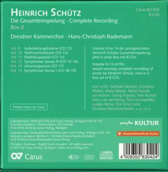 8CD/Coffret Heinrich Schütz: Die Gesamteinspielung, Box II