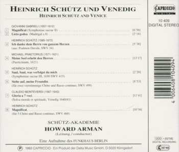 CD Giovanni Gabrieli: Schütz Und Venedig / Schütz And Venice