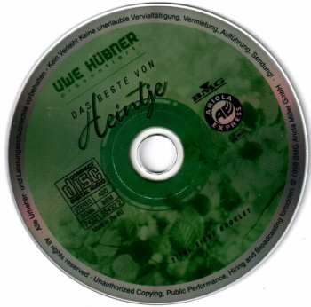 CD Heintje: Uwe Hübner Präsentiert: Das Beste Von Heintje