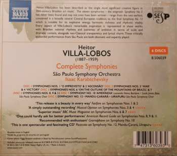 6CD/Coffret Heitor Villa-Lobos: Complete Symphonies
