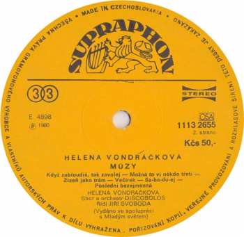 LP Helena Vondráčková: Múzy