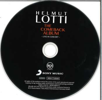 CD Helmut Lotti: The Comeback Album -Live In Concert-