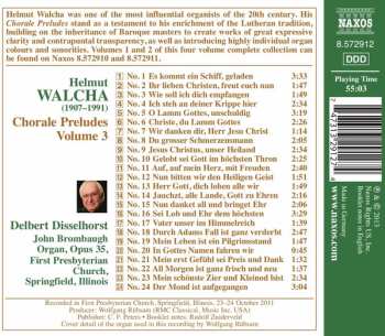 CD Helmut Walcha: Choral Preludes・3 = コラール前奏曲集 第3集