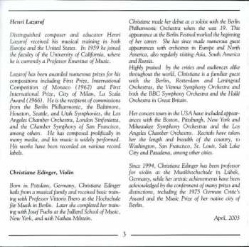 CD Radio-Symphonie-Orchester Berlin: Violin Concerto No. 3 / Viola Rhapsody / "Partita Di Madrigali" (Double Concerto For Violin And Cello)