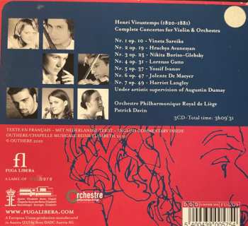 3CD/Coffret Henri Vieuxtemps: Complete Violin Concertos