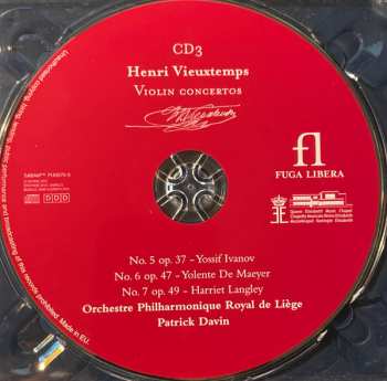 3CD/Coffret Henri Vieuxtemps: Complete Violin Concertos