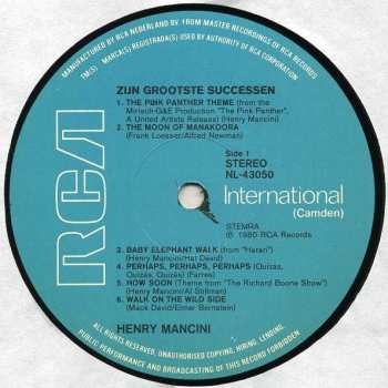 2LP Henry Mancini: Zijn Grootste Successen
