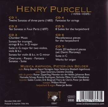 7CD/Coffret Henry Purcell: Complete Chamber Music · Overtures, Sonatas, Pavans, Fantasias, Suites
