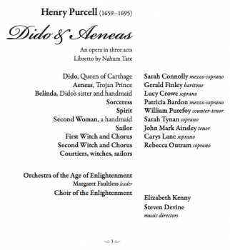 CD Henry Purcell: Dido & Aeneas