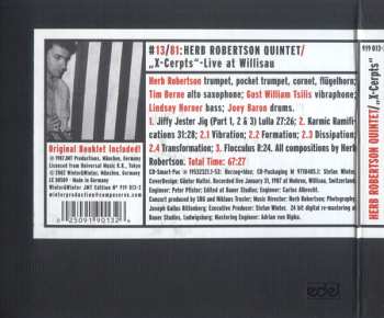 CD Herb Robertson Quintet: X-Cerpts - Live At Willisau