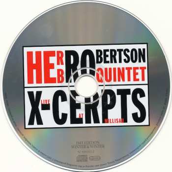 CD Herb Robertson Quintet: X-Cerpts - Live At Willisau