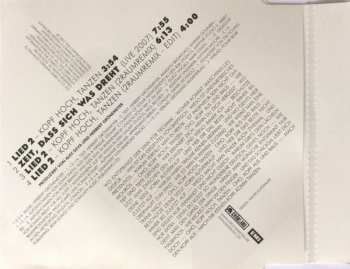 CD Herbert Grönemeyer: Lied 2 - Kopf Hoch, Tanzen