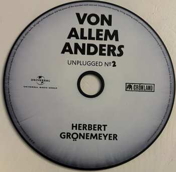 CD Herbert Grönemeyer: Von Allem Anders - Unplugged No. 2 DLX | LTD
